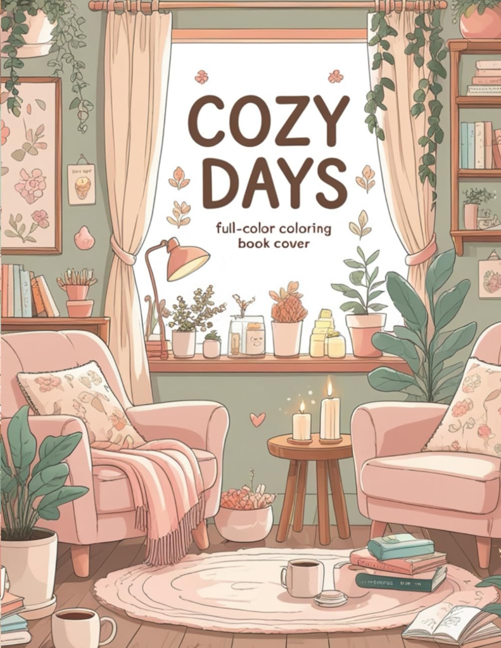 Cozy Days: Um Livro de Colorir Fofo e Aconchegante