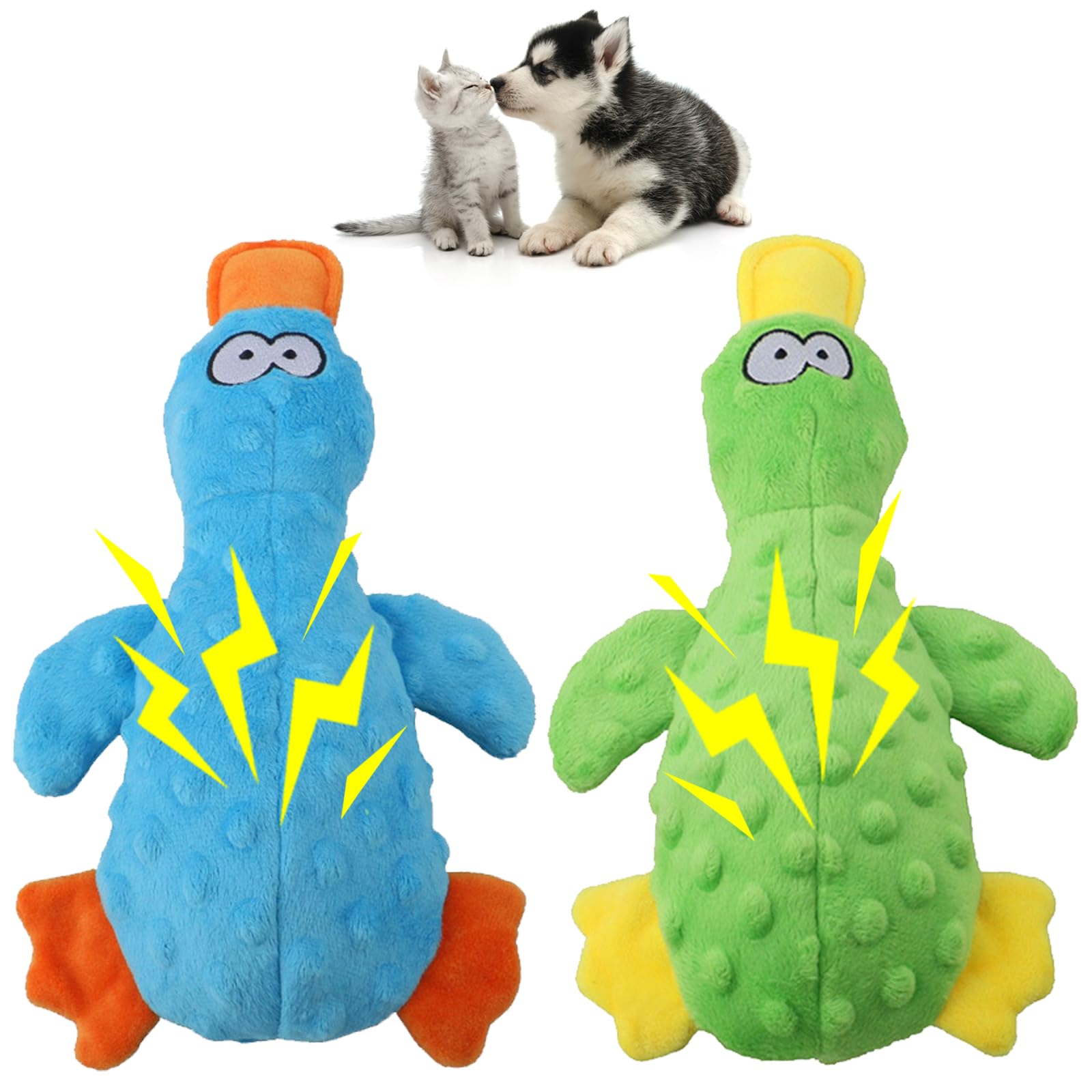 JSTHHTT 2 Piezas Juguetes para Perros, Juguetes para Masticar, Juguete Interactivo, Juguete de Peluche para Perro, para Perros Pequeños y Medianos