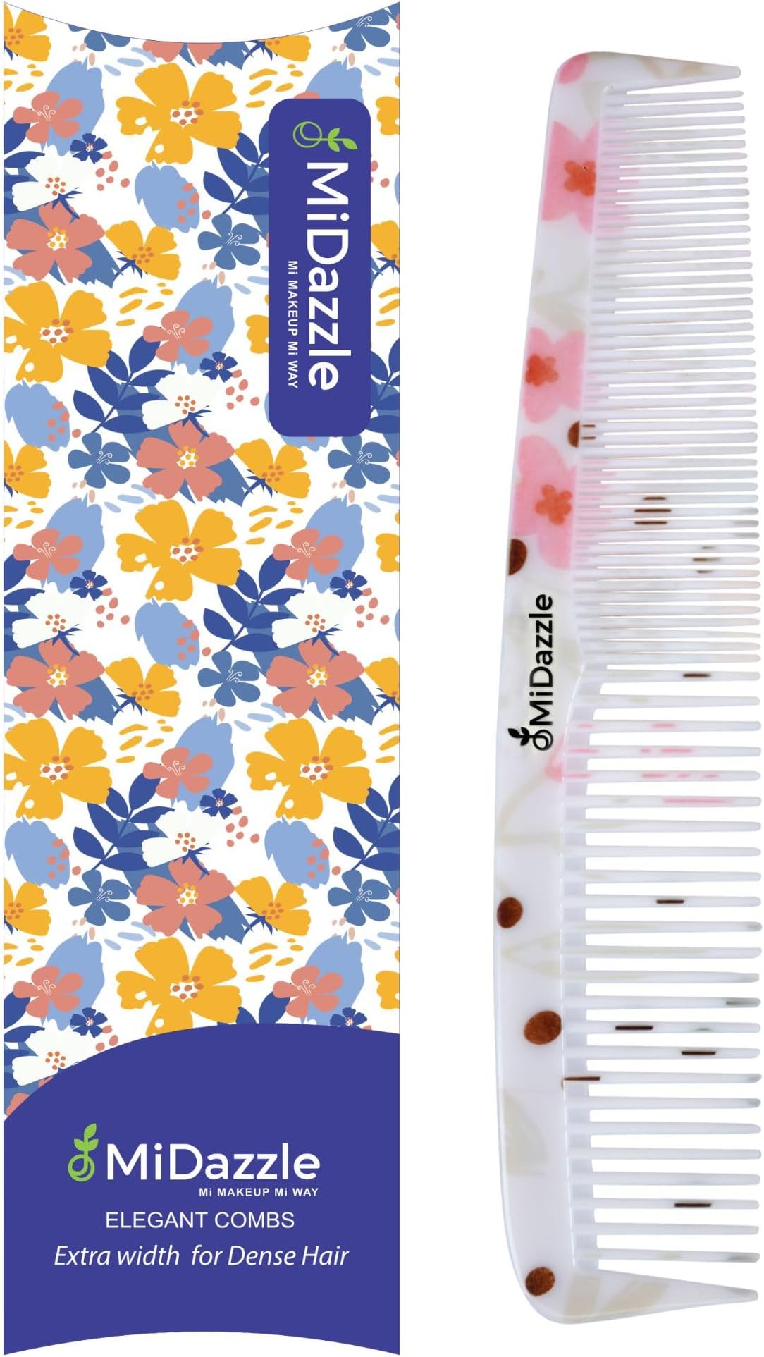 Midazzle Elegant Comb - MIEC2505, Detangling & All-Purpose Combs for Men & Women