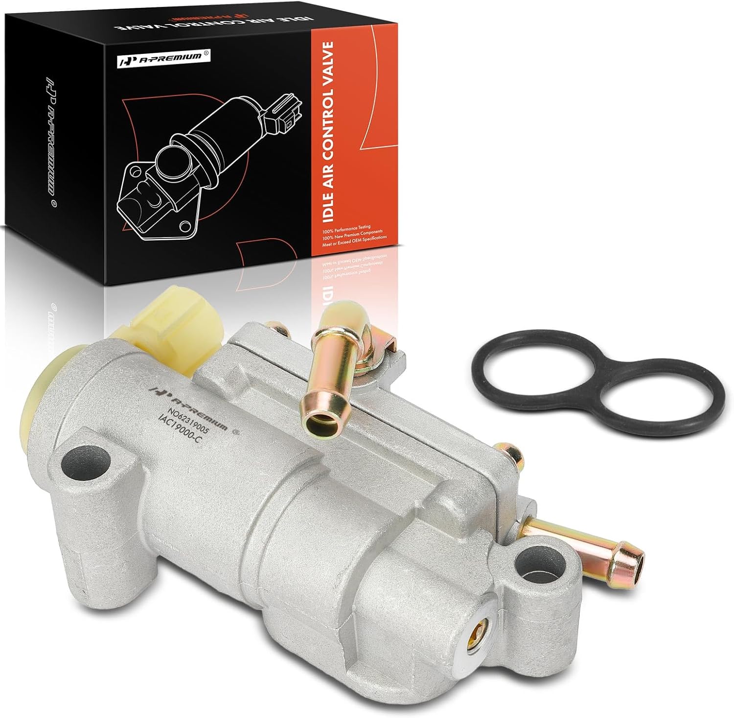 A-Premium Idle Air Control Valve Compatible with Honda Civic 1988-1991, CRX 1988-1991, 1.5L, Replace# 36450PW1G01, 36450PW5A01