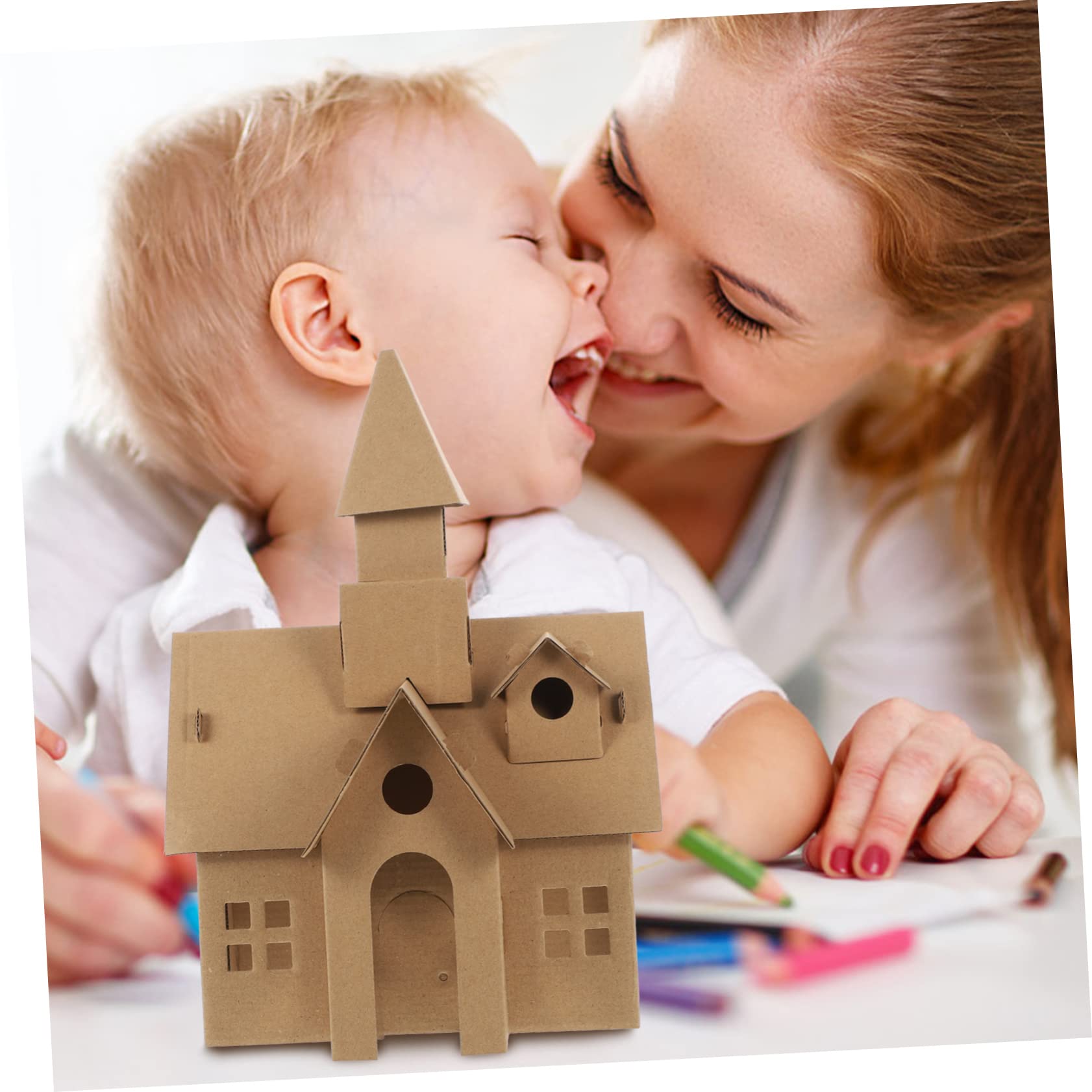 Toddmomy 2 Piezas De Castillos De Bricolaje Para Niños, Juguete Educativo De Construcción Diy, Decoración Creativa Para Navidad o Cumpleaños