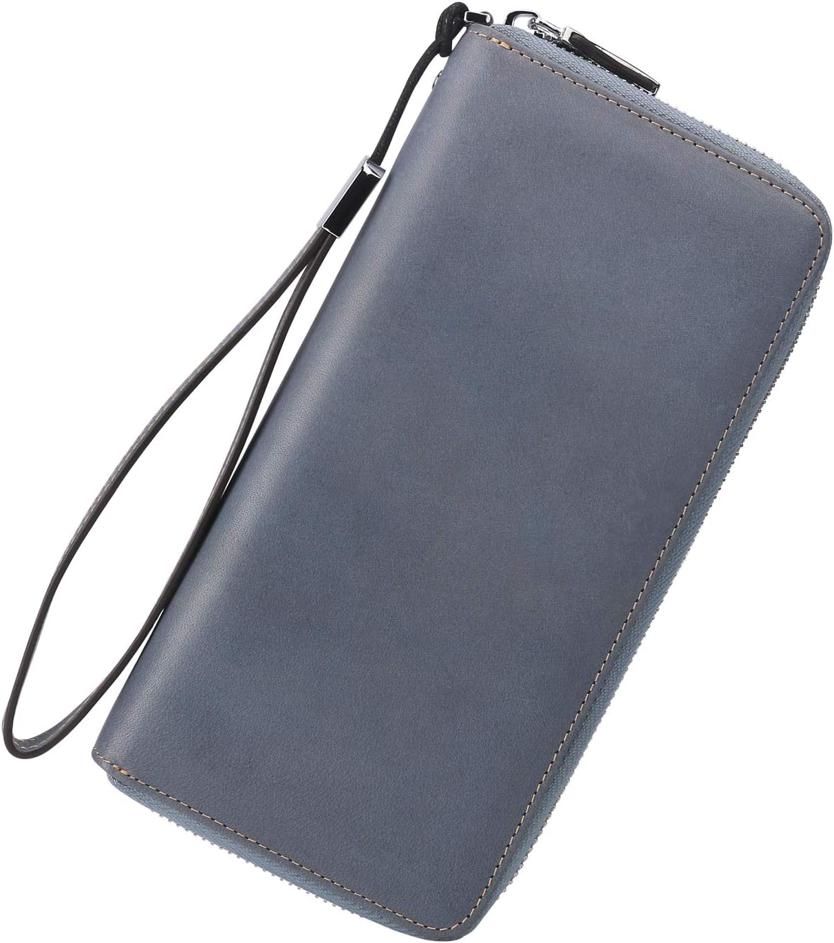 Small Compact Women Wallet RFID Blocking Genuine Leather Bifold Purse with ID Windows