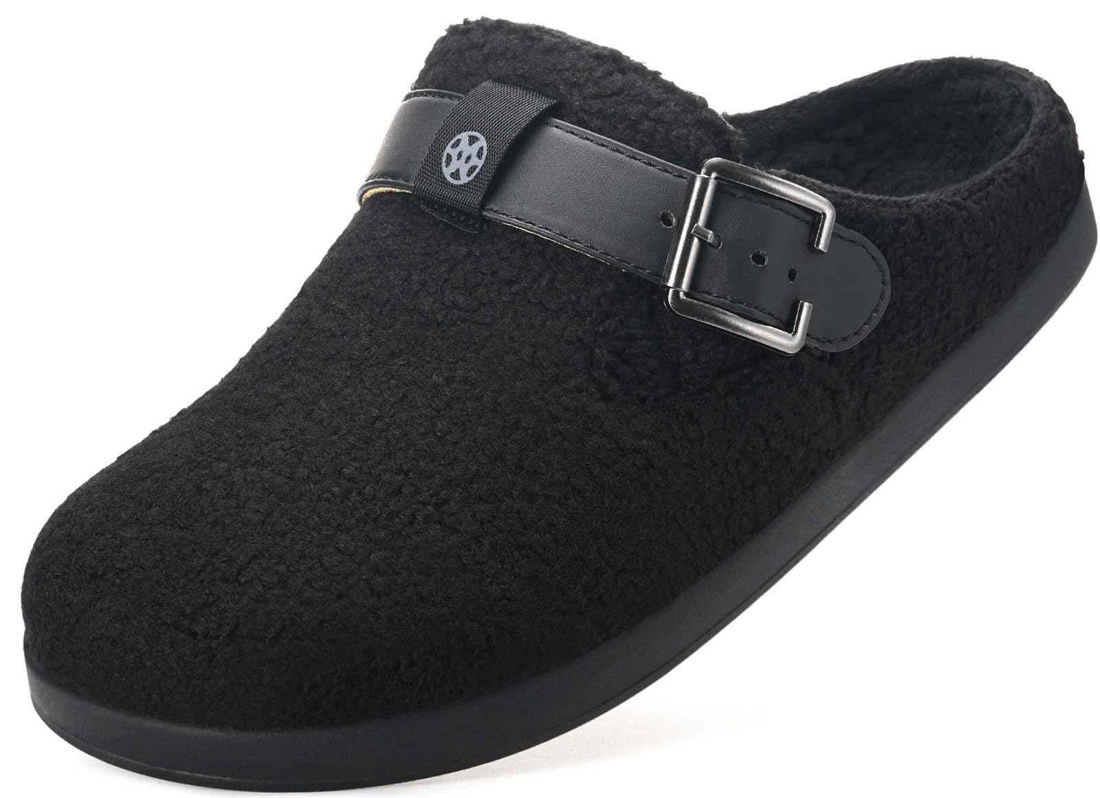 Sisttke Gefütterte Clogs Hausschuhe Damen Herren Winter | Flauschiges Plüsch futter,Polar Fleece,Bequeme,Wärme,Rutschfest,Haus Pantoletten,Gartenschuhe,Schlappen,drinnen draußen