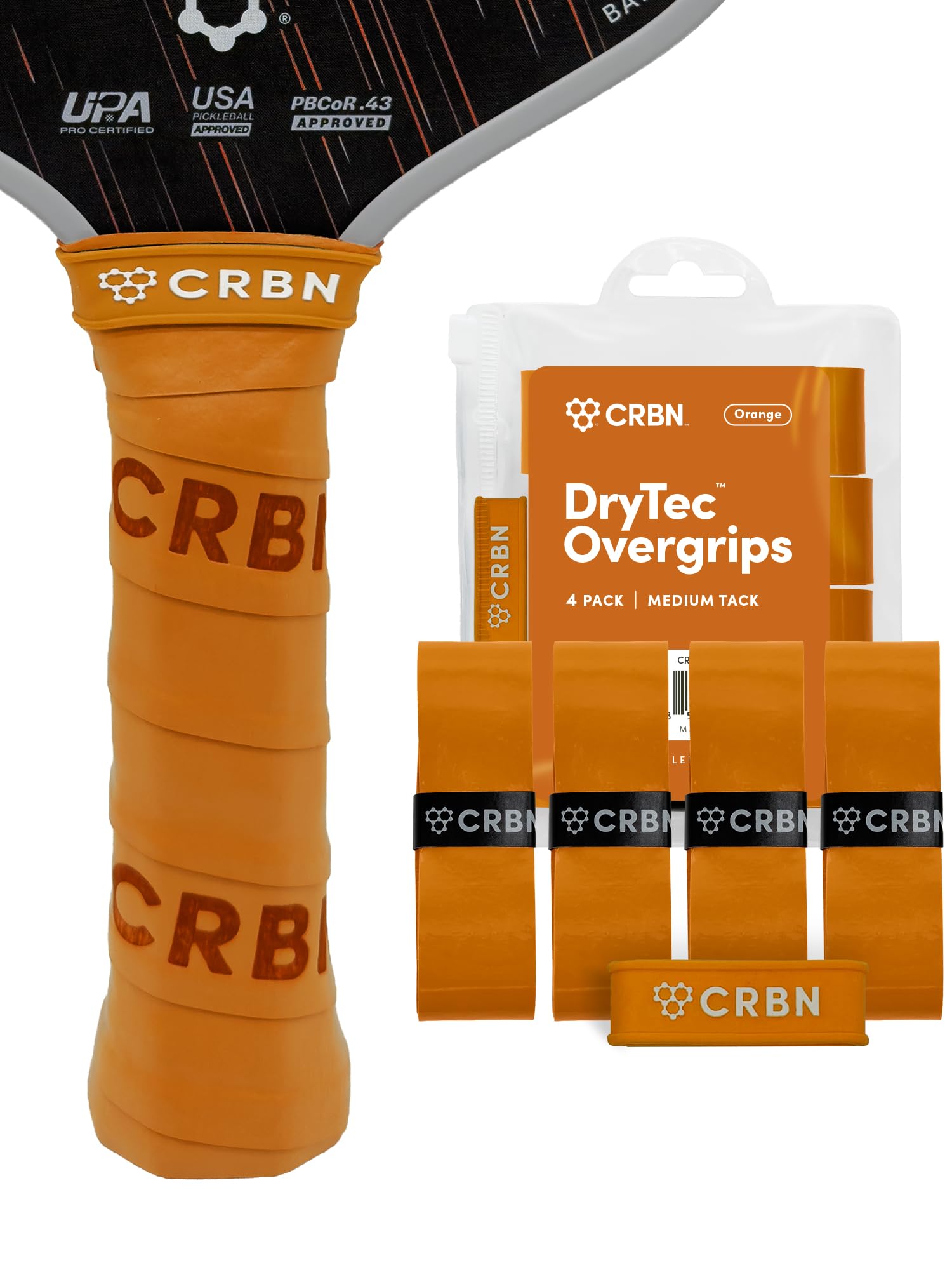 CRBN Pickleball - Drytec™ Overgrips - 4 Pack