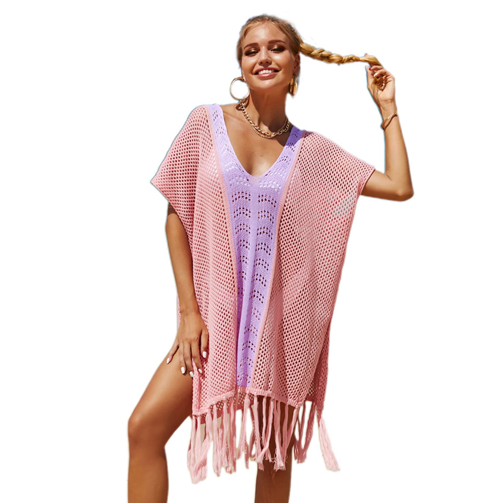 Vestito da spiaggia all'uncinetto costume da bagno copertura per costumi da bagno donna estate vestito uncinetto costumi da bagno tappezzeria per le donne