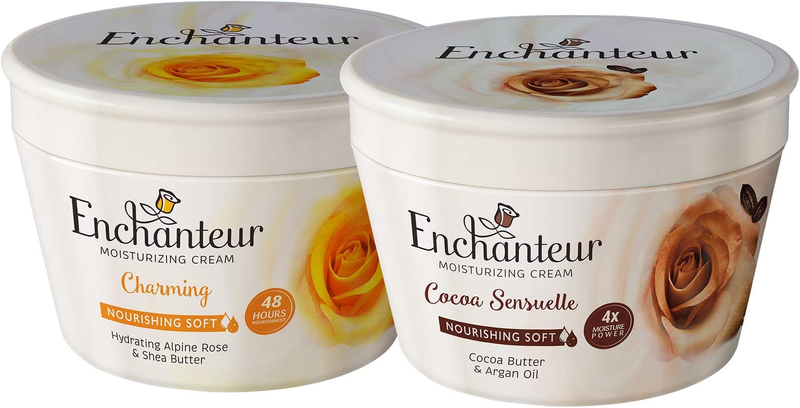 Nourishing Soft Moisturizing Cream - Charming & Cocoa Sensuelle, 2 x 200ml