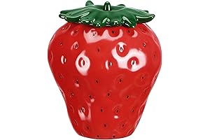 IMIKEYA Strawberry Shaped Cookie Jar