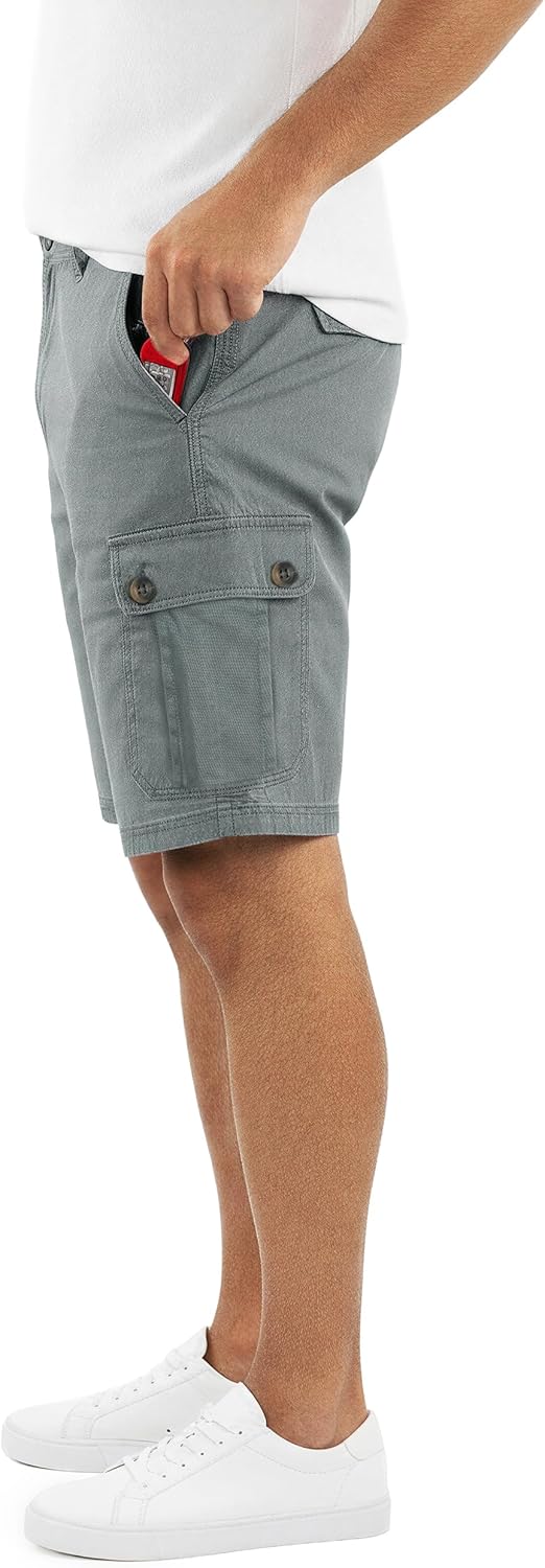 NY Threads Mens Cargo Shorts Relaxed Fit Cotton Casual Work Outdoor Hiking Shorts with Multiple Pockets - Image 2