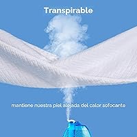 Vista 4 de Protector de colchón refrescante impermeable tamaño Queen, funda de colchón de tela de aire 3D, suave, transpirable, sin ruido, bolsillo de 8 a 21