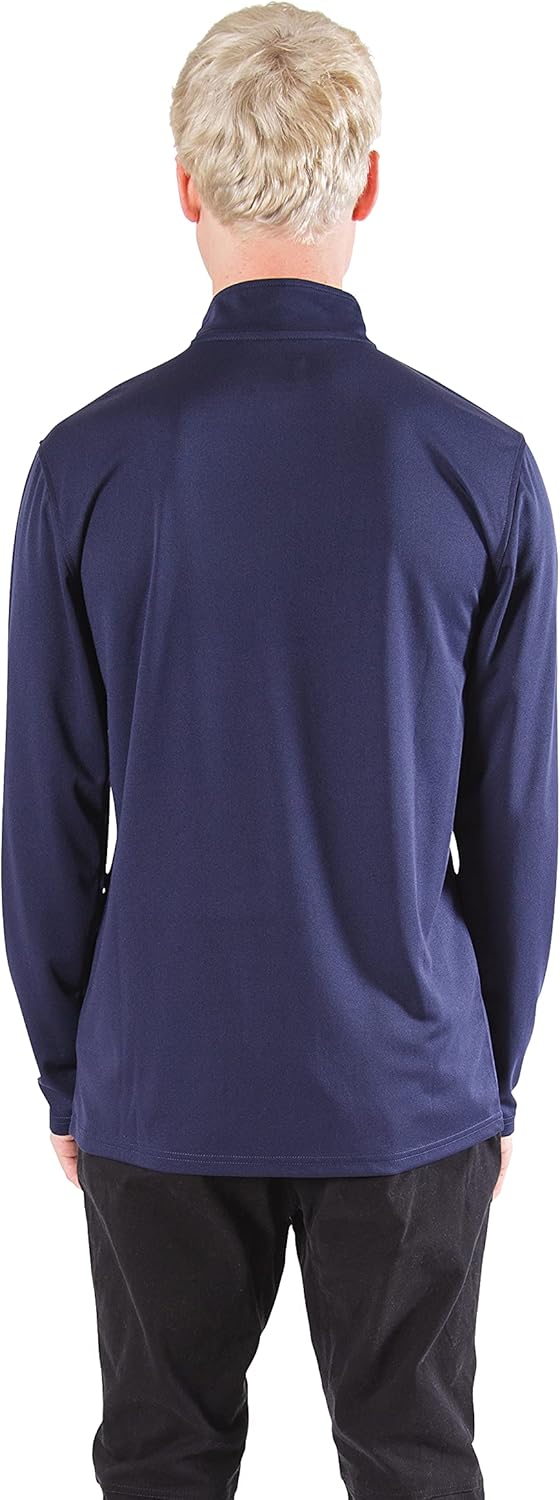 Ultra Game Men's NBA Official Super Soft Quarter Zip Long Sleeve T-Shirt