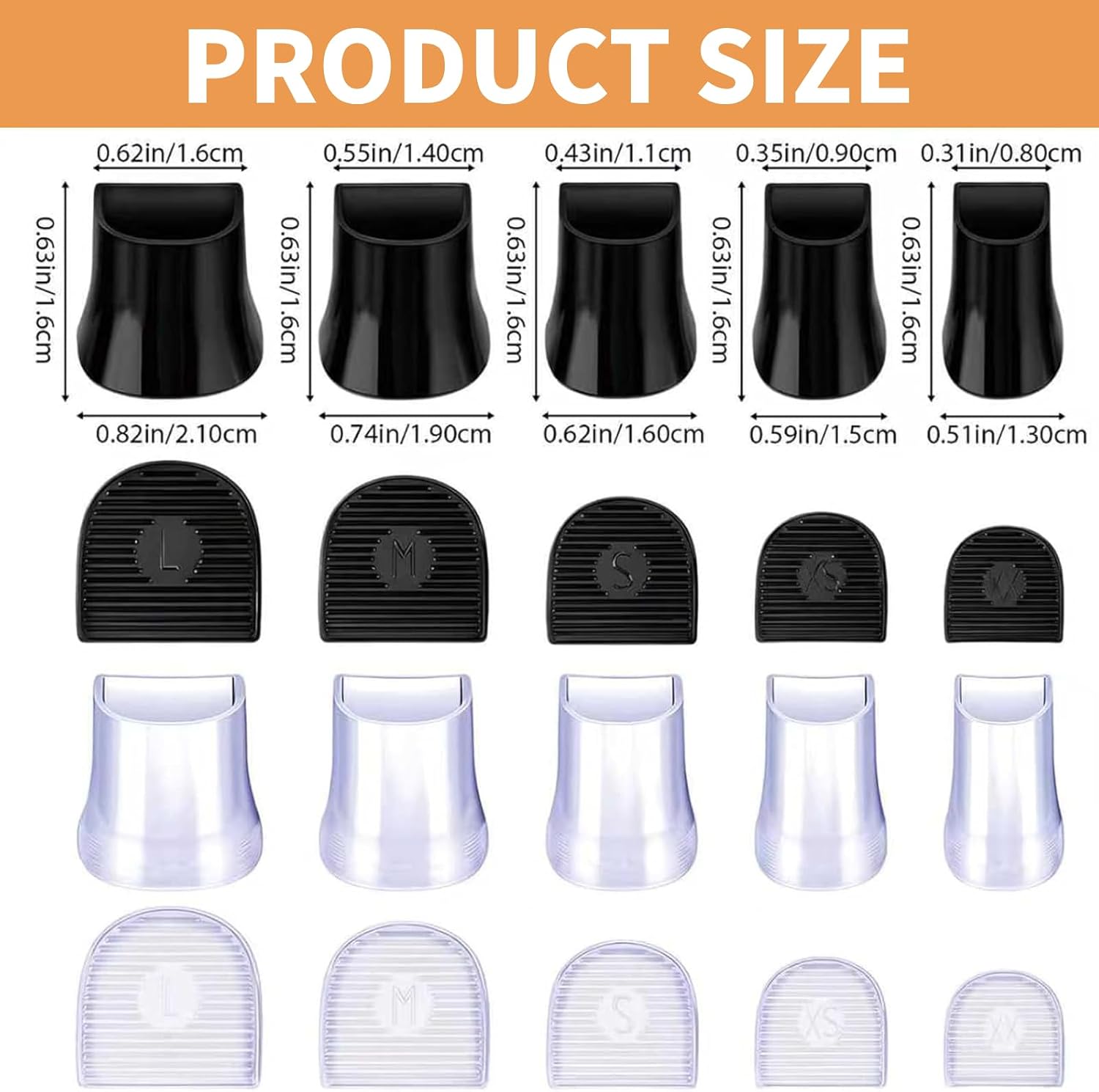 20 Pcs Heel Caps for High Heels, Heel Covers for High Heel Shoes, 5 Sizes Heel Bottom Replacement Tips for Women's Shoes, Non-Slip Stiletto Heel Caps for Outdoor Weddings Grass (U-Mix)