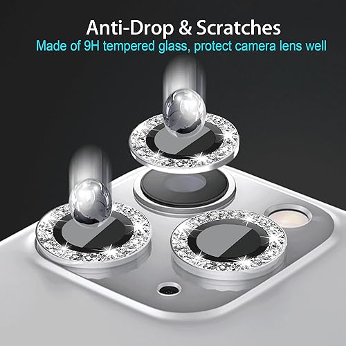 Miniatura 2 de Compatible con iPhone 12 Pro121111 Pro11 Pro Max protector de lente de cámara Bling, (no compatible con 12 PRO MAX), cubierta de cámara 11 12 Pro