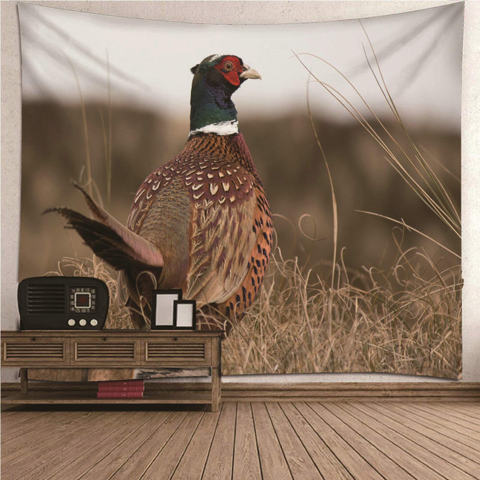 Tapices de pared de poliéster KnSam con estampado 3D vistoso, tapiz decorativo lavable 150x130cm