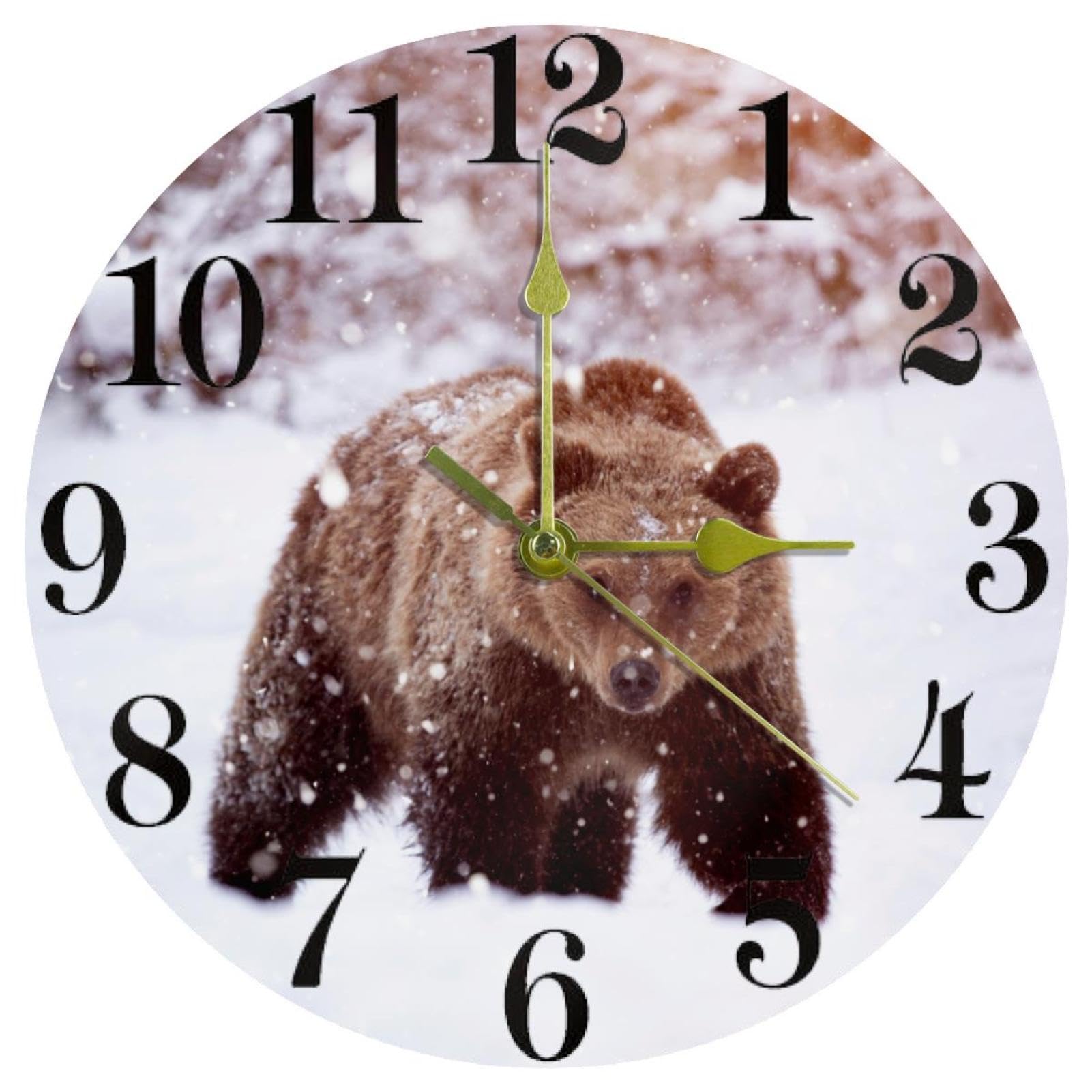 Horloge murale ronde silencieuse pour stopper le bruit du tic-tac