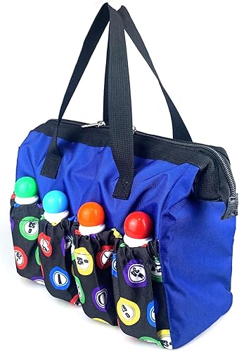 Bolsas de Bingo Dauber con 8 bolsillos, gran capacidad, estuche de transporte de viaje con cremallera/bolsa de maquillaje, amantes de los juegos de