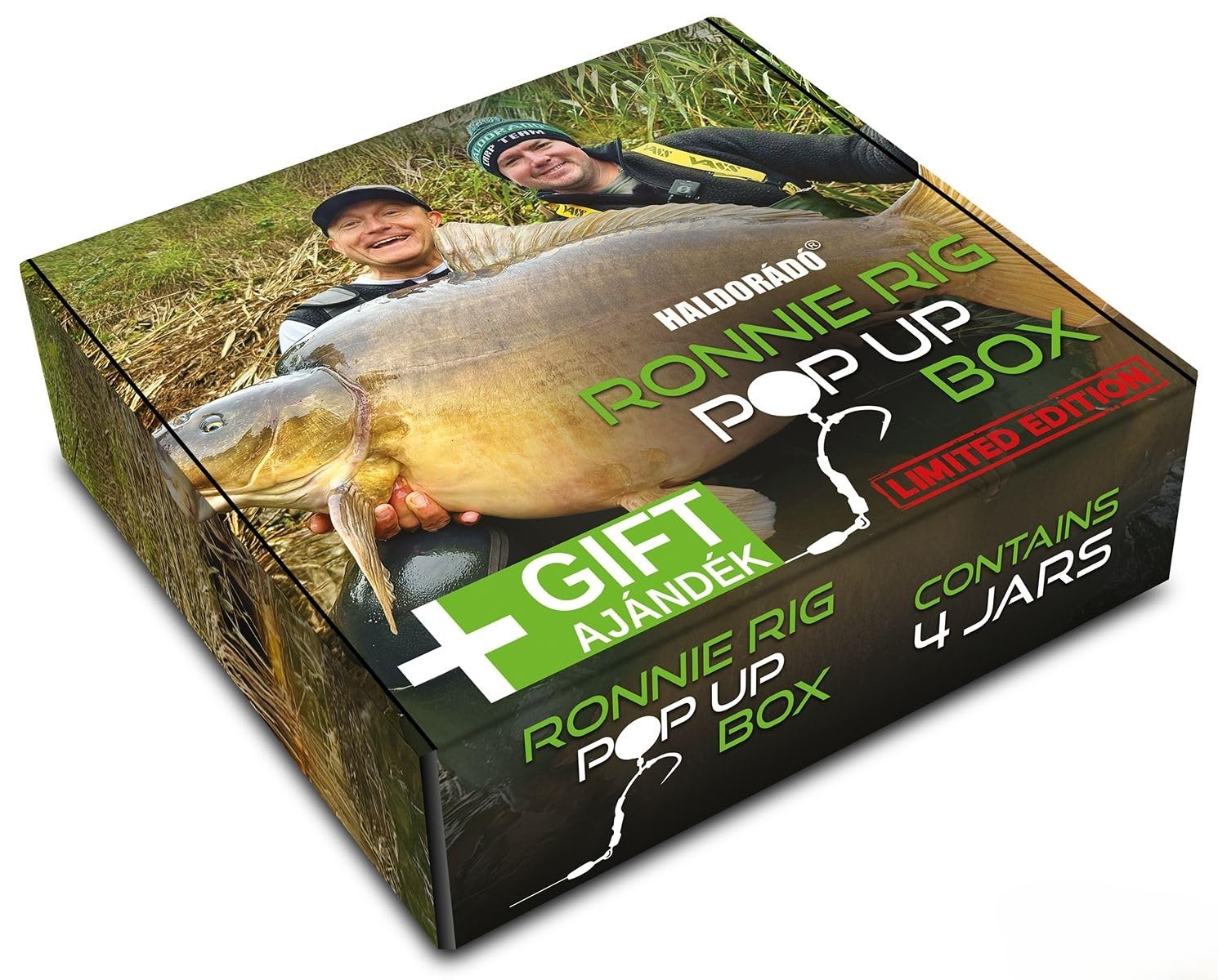 Haldorado Ronnie Rig Pop Up Box, Limited Edition Fishing Bait Set with 4 Flavours, Gift Pack with Ronnie Rig PR – 6