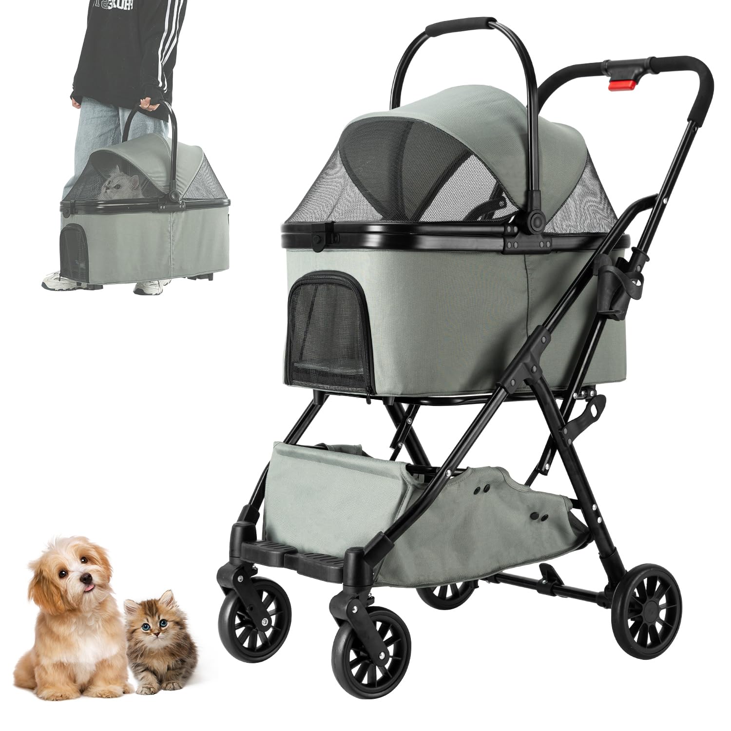 MOTOSTAR ペットカート Amazon.co.jp: MOTOSTAR ペットカート 分離型 折りたたみ ペットバギー