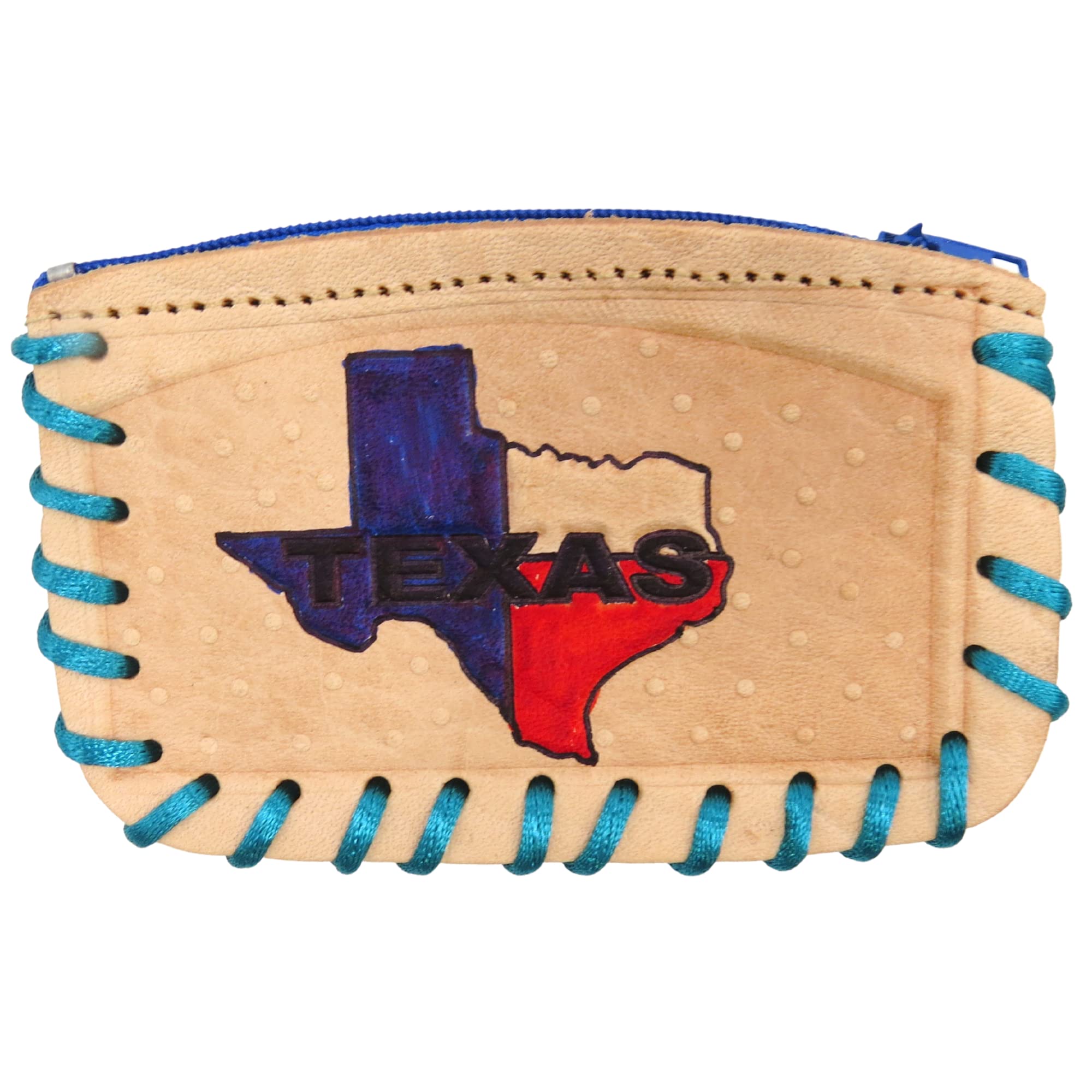 Needzo Faux Leather Texas Boho Coin Purse, Western Cowboy State Themed Fashion Accessories, Decorative Pouches for Jewelry, Change, Trinkets, and More