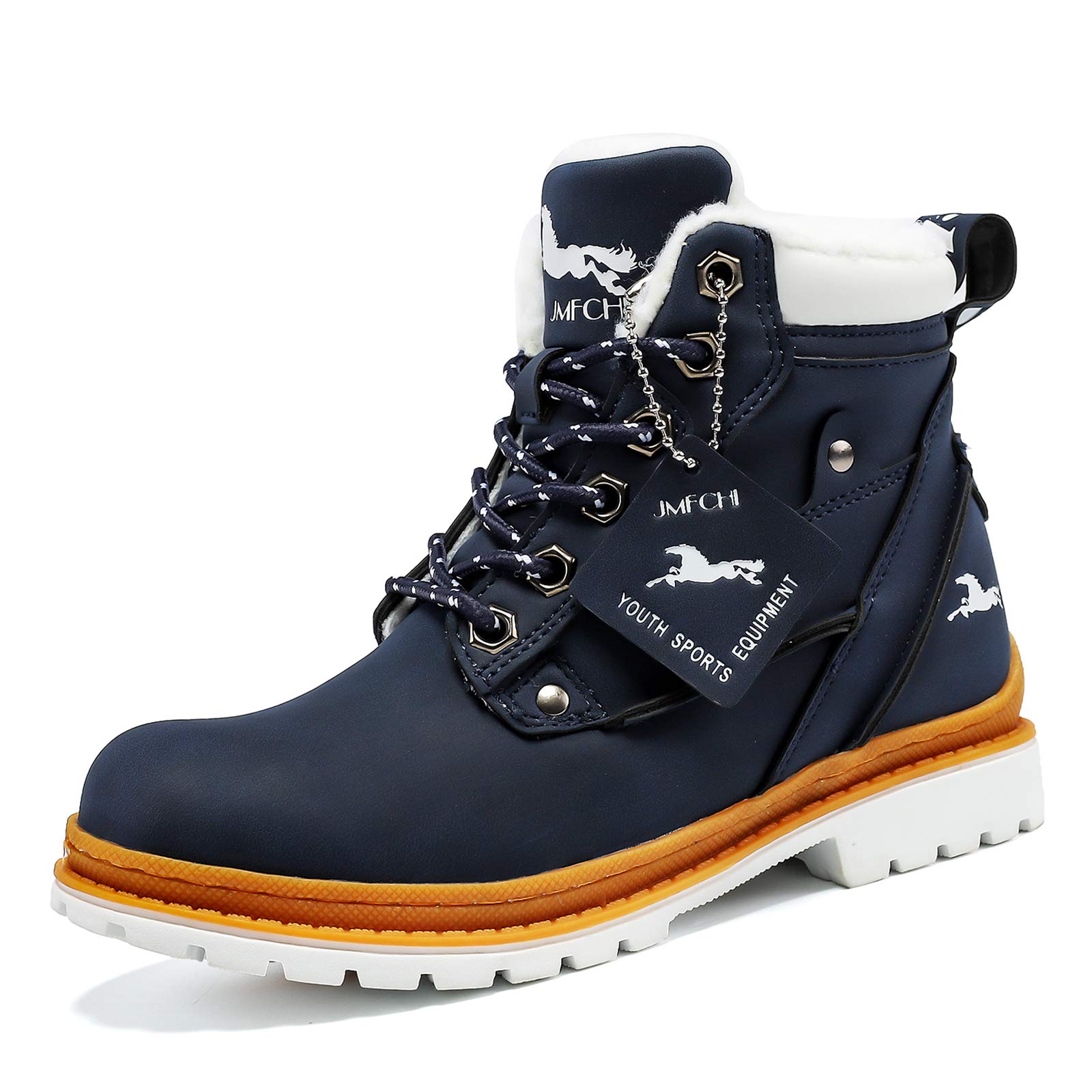 Kids Hiking Boots Boys Walking Boots Girls Winter Snow Shoes Warm Trekking Footwear Non-Slip Outdoor Cilmbing Boots