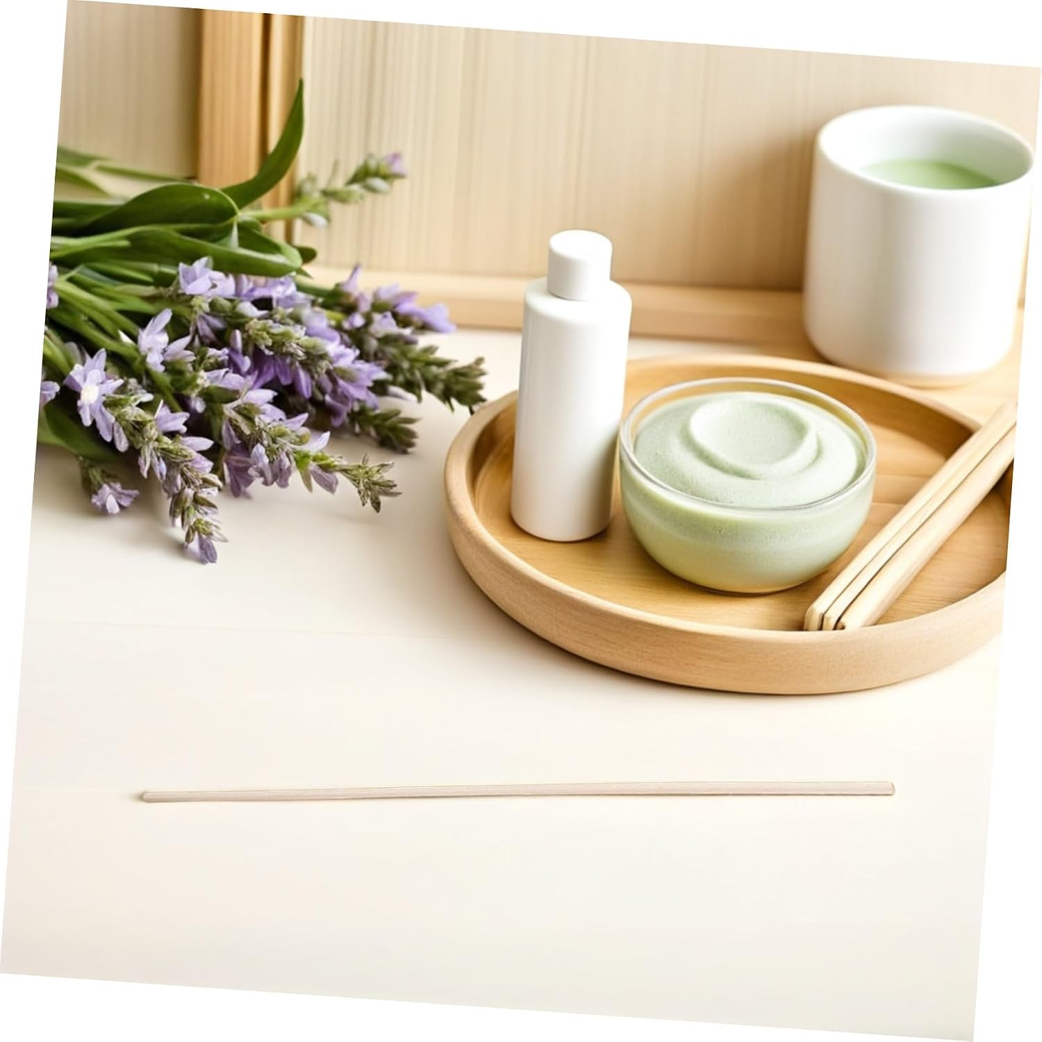 50pcs Diffuser Sticks Diffuser Replacement Stick Aroma Reed White Reed Natural Essential Oils Decorative Flower Aroma Diffusers Household Wooden Incense Stick