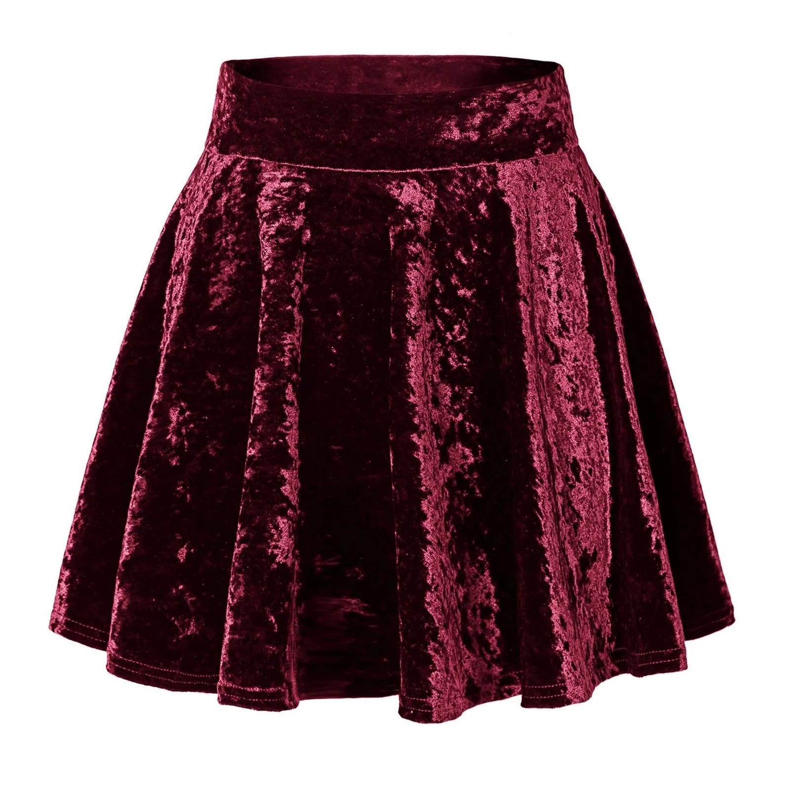 Rock Damen Langer Taille Skirt Linie Falten Faltenrock Mit Hoher Taille Für Damen Röcke Mit Hoher Taille