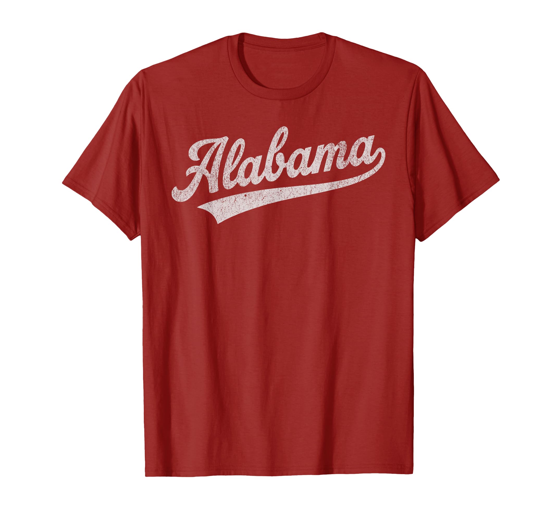 Alabama Script Vintage Distressed Pride Design T-Shirt