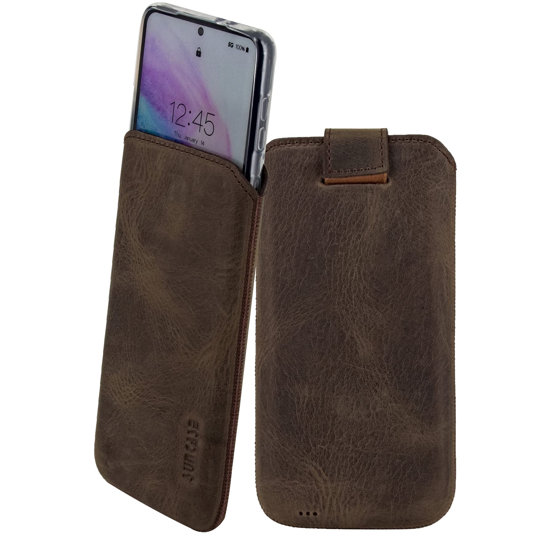 Case Compatible with Xiaomi Poco X5 Pro 5G Case with Additional Case / Shell / Bumper Tab with Pull-Up Function Mobile Phone Case Leather Protective Case Antique Brown