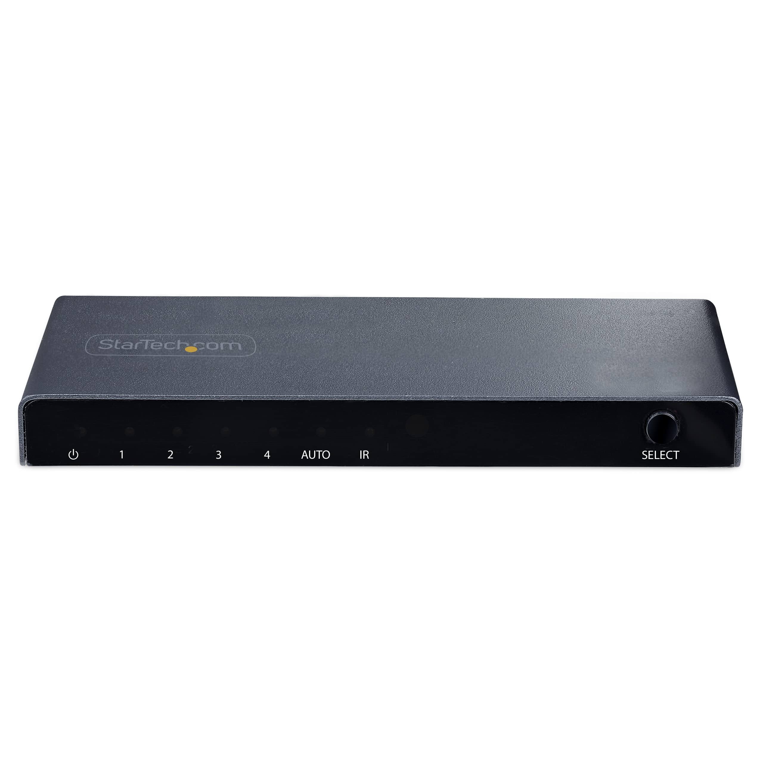 StarTech Switch HDMI 8K a 4 Porte, 60Hz UHD, HDR10+ (4PORT-8K-HDMI-SWITCH) | Commutatore 4 In 1 Out, Commutazione automatica e manuale delle sorgenti, Telecomando incluso