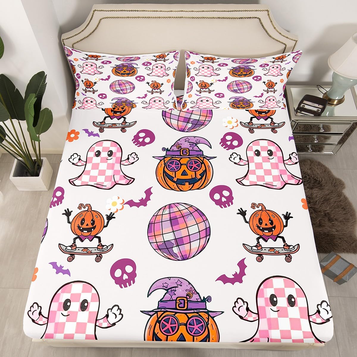 Parure de lit enfant Halloween douce et infroissable pour simplifier le lavage des parents