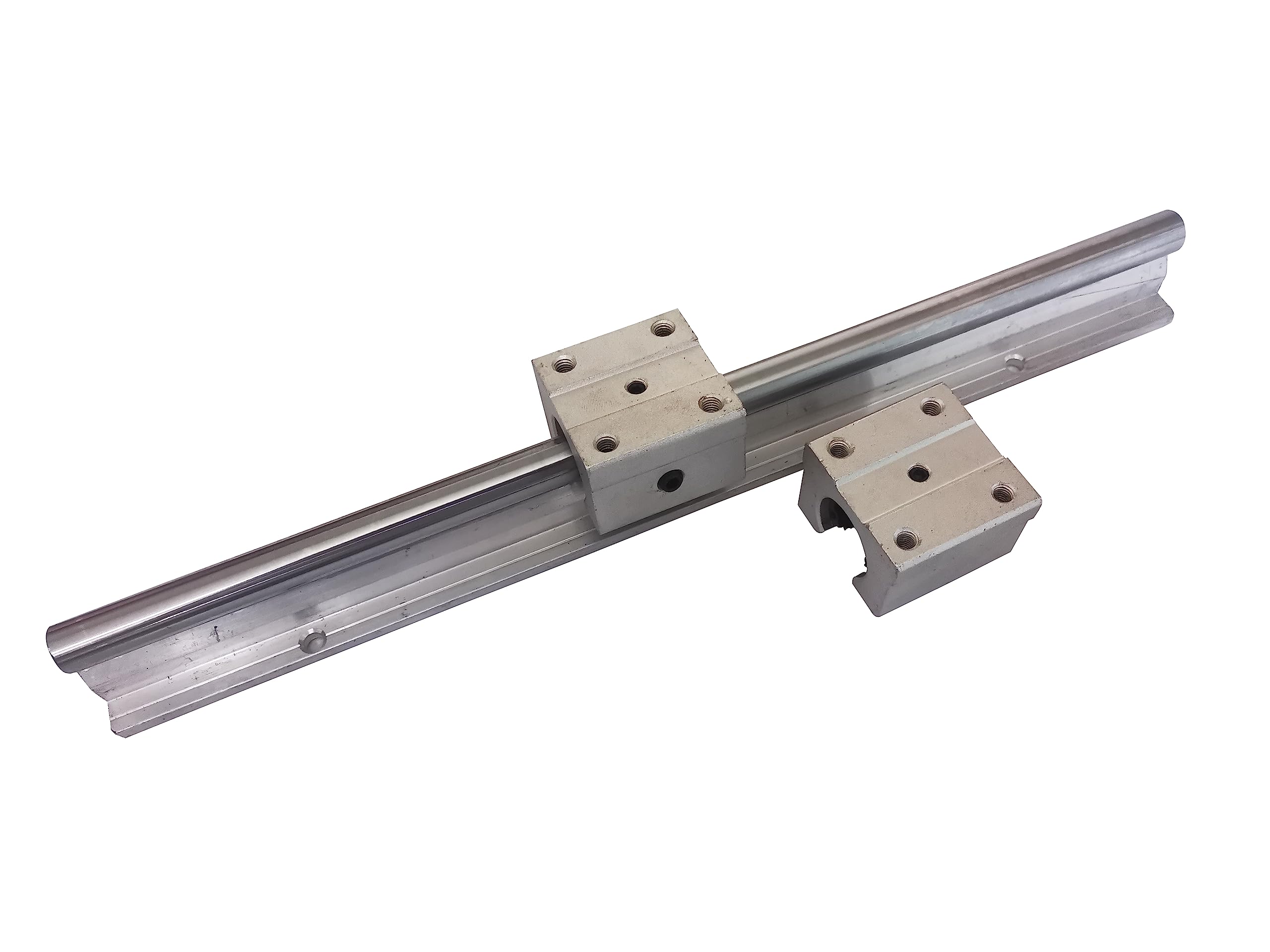 Elqubkan Linearschienen-Anschlagmanschetten - 4 Stück, SBR16, Aluminium