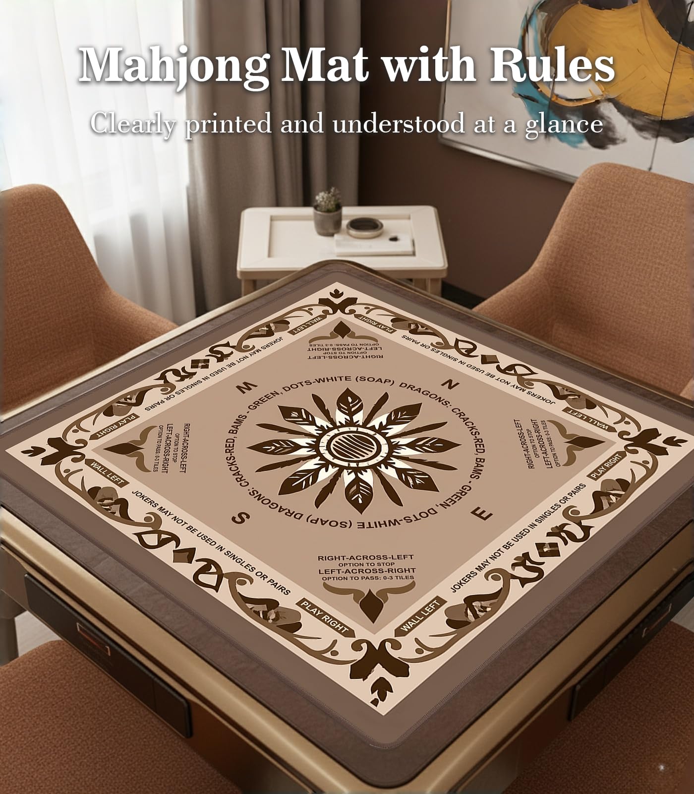 Tapis de Mahjong (Marron)