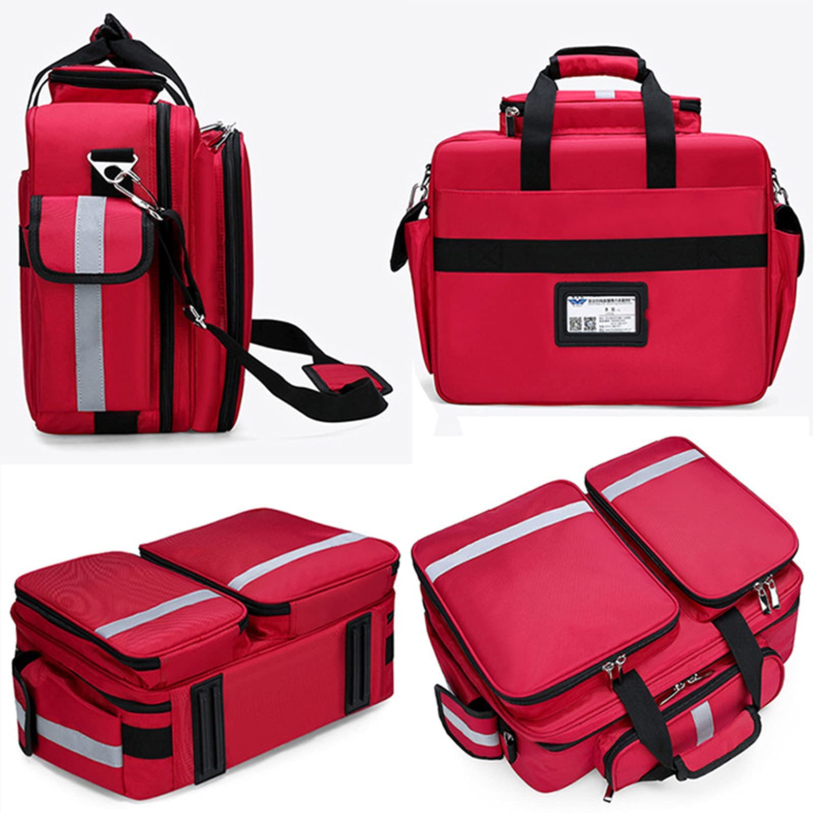 Kit per il primo soccorso impermeabile, kit per il primo soccorso, kit trauma professionale con scomparti etichettati per auto, escursionismo, campeggio, viaggi e ciclismo (Solo imballaggio Empty