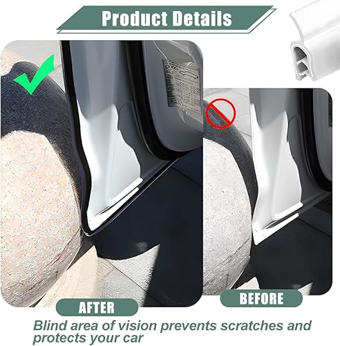 Miniatura 9 de Protectores de borde de puerta de automóvil, sello de goma de 16 pies, borde de puerta de automóvil, protector de borde de puerta en forma de U,