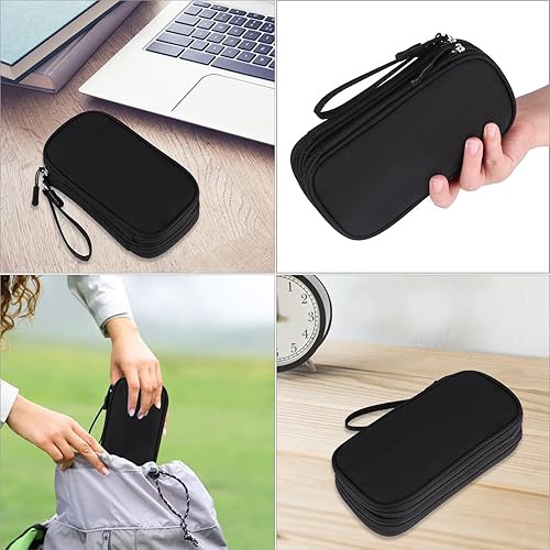 Miniatura 7 de JIAKAI Organizador de cables de viaje - Bolsa de accesorios electrónicos-Negro