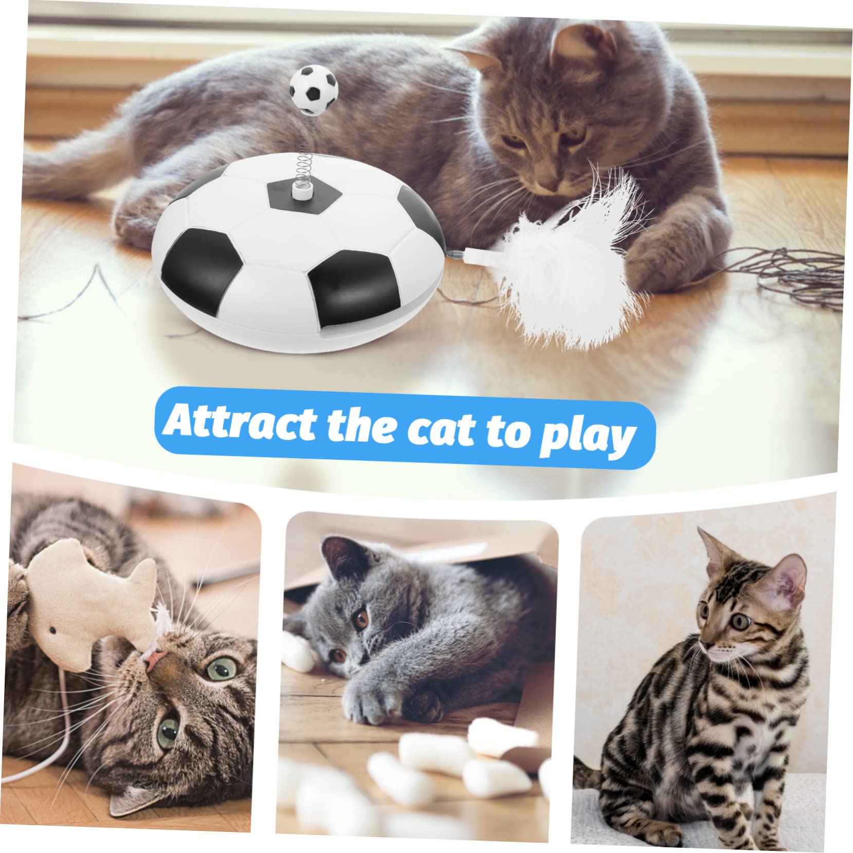 COLLBATH Jouet Automatique pour Chaton Jouet Interactif Anti-Stress Intérieur pour Chat Domestique