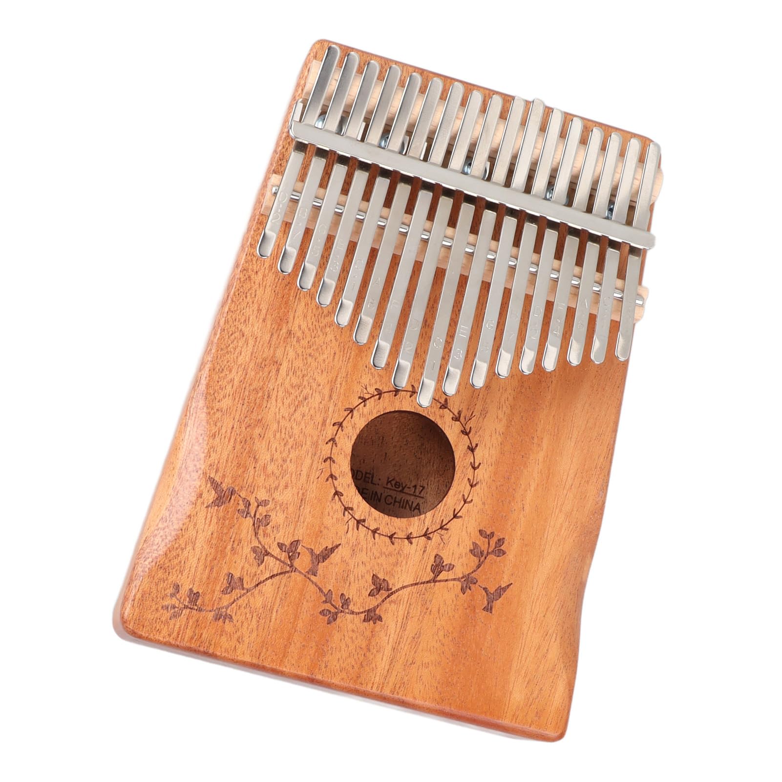 17 Tasten Kalimba Mahagoni Holz Fingerharfe Tragbares Daumenklavier mit Stimmhammer17 Tasten Fingerklavier17 Tasten Kalimba, DaumenklavierDaumenklaviere