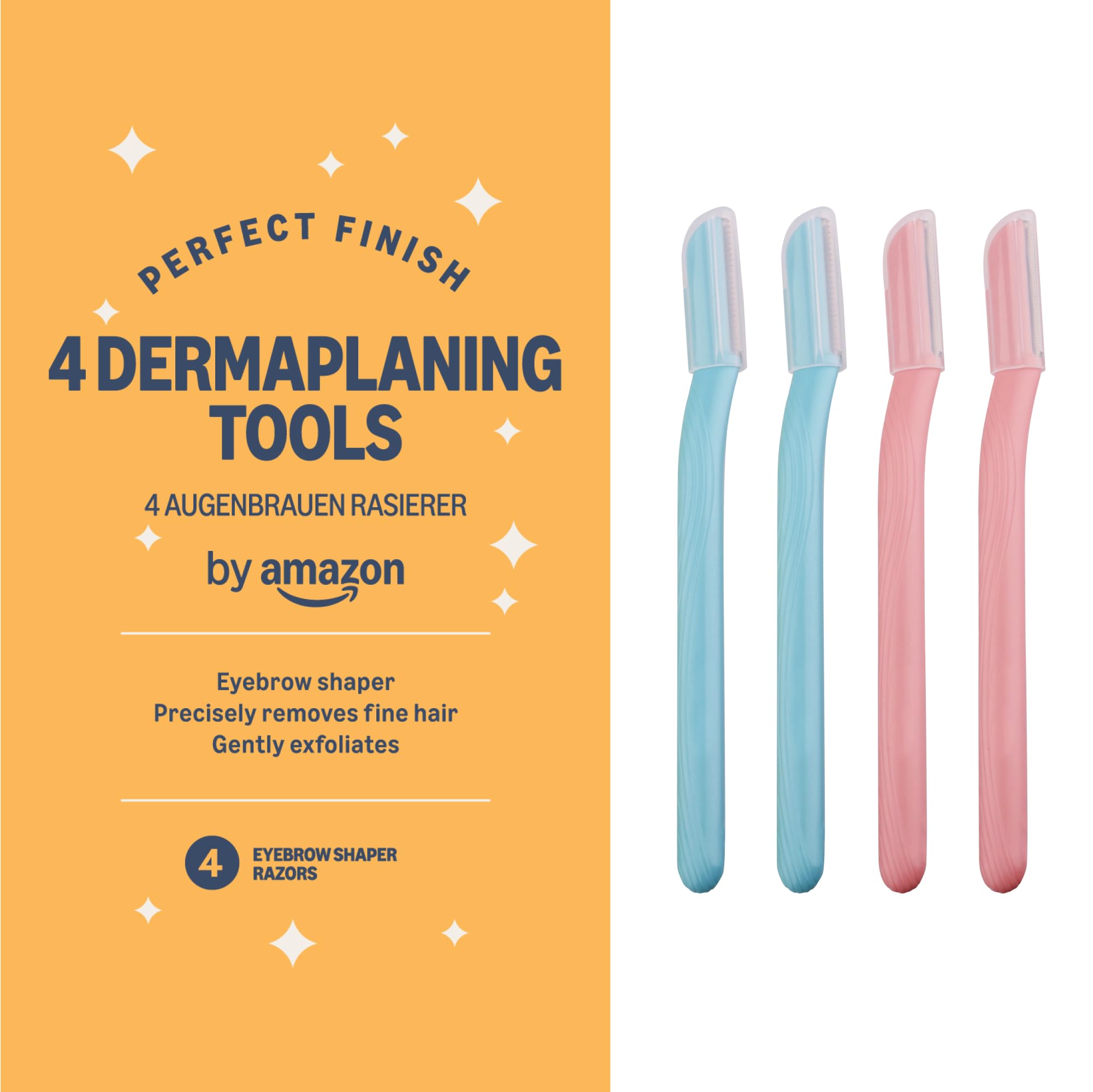 By Amazon - Dermaplane Eyebrow Razor Shaper (Pack of 4)