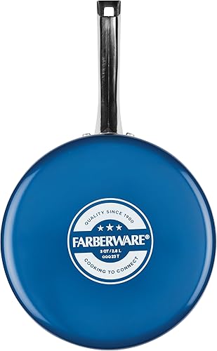 Miniatura 10 de Farberware Style - Sartén antiadherente con tapa, apta para lavavajillas, 3 cuartos de galón, color azul