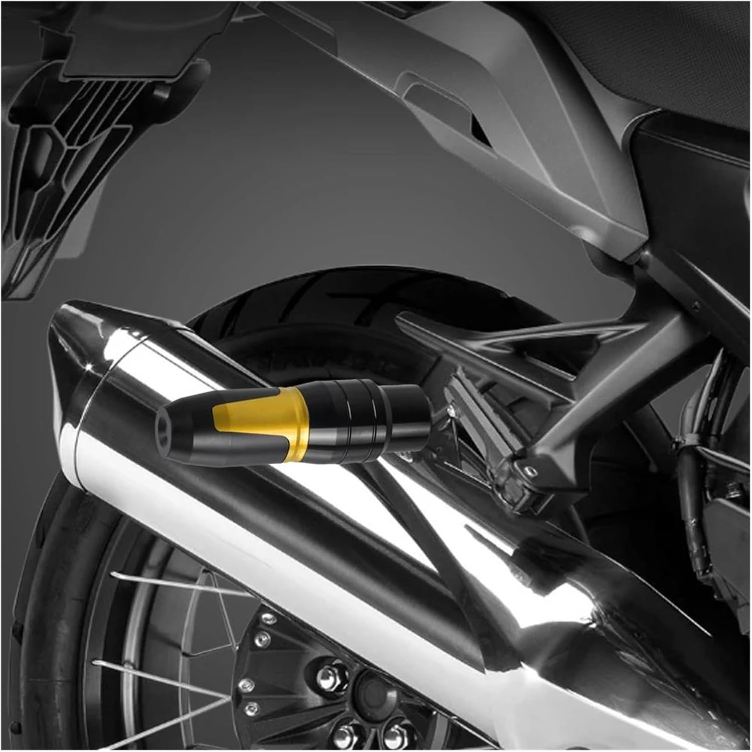 Anti Crash Pad Protector For Honda VFR 1200X Crosstourer VFR 800X Motorcycle Accessories Frame Slider Anti-collision Exhaust Slider Protector(Red)
