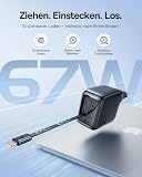 Baseus Enercore Caricatore USB C 67W Con Cavi Arrotolabile, Alimentatore GaN Con 2 Porta USB-C, Caricatore Rapido Compatto Compatibile Con iPhone 17/16/15/14Pro, Galaxy S25, MacBook, HP, Dell, iPad - 3