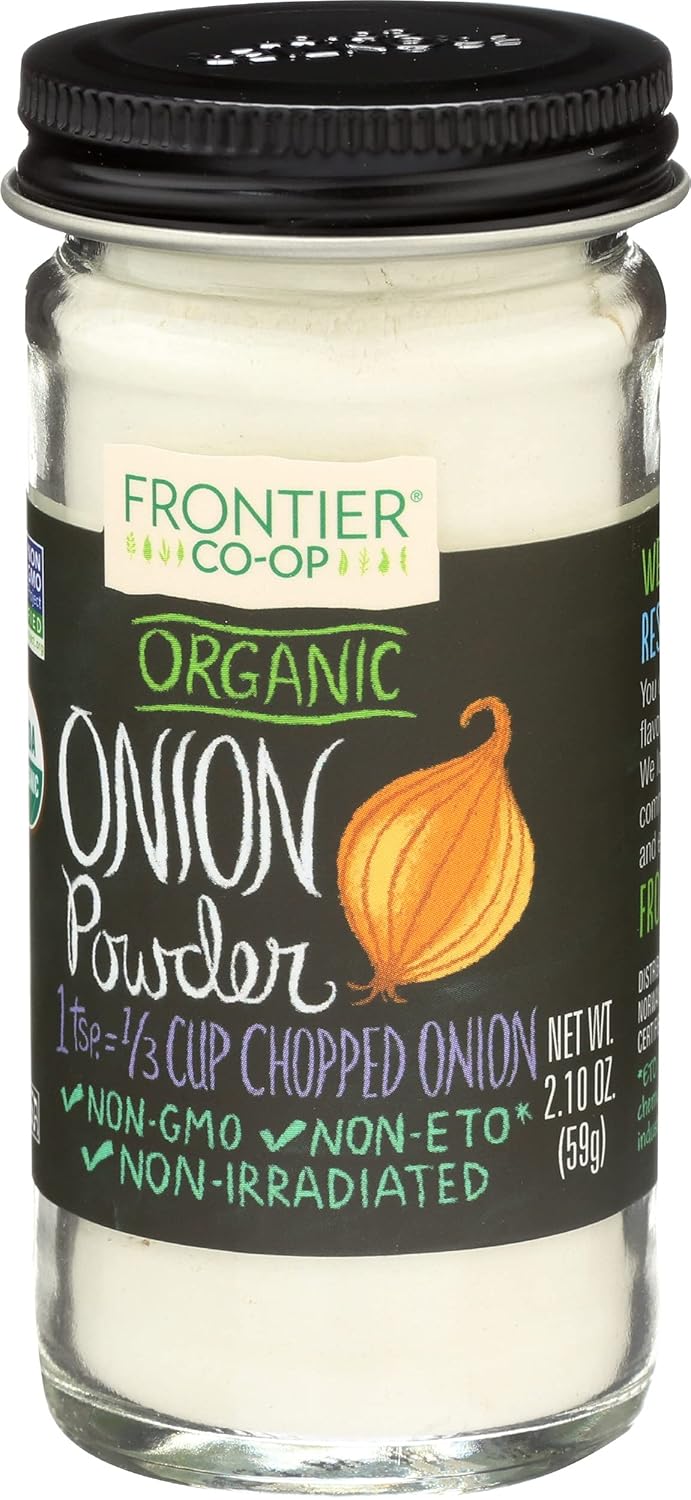 Frontier Herb Organic White Onion Powder, 2.1 oz : Onion Spices And Herbs : Grocery & Gourmet Food