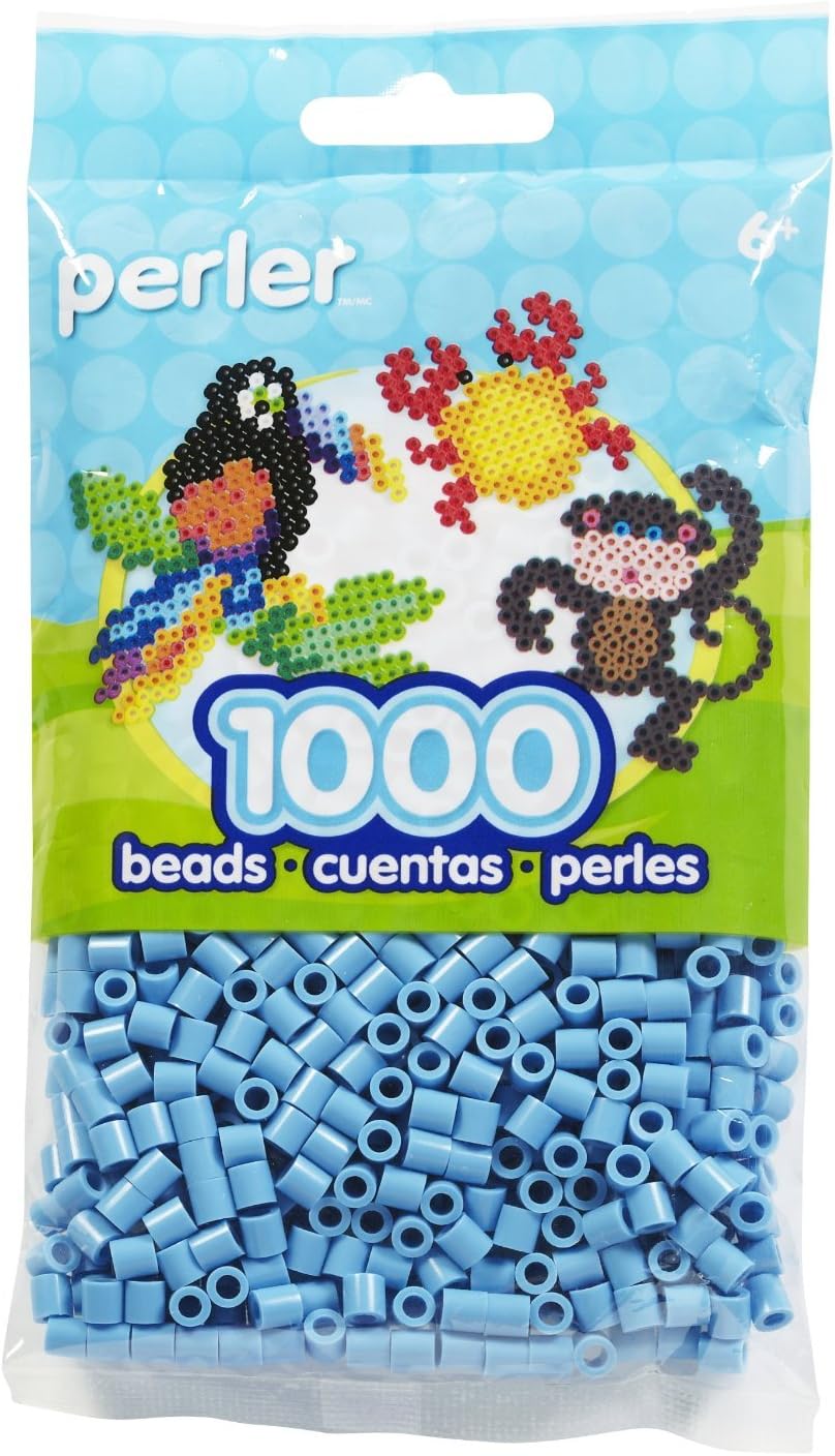 Bulk Buy: Perler Beads 1,000 Count Pastel Blue (6 Pack)