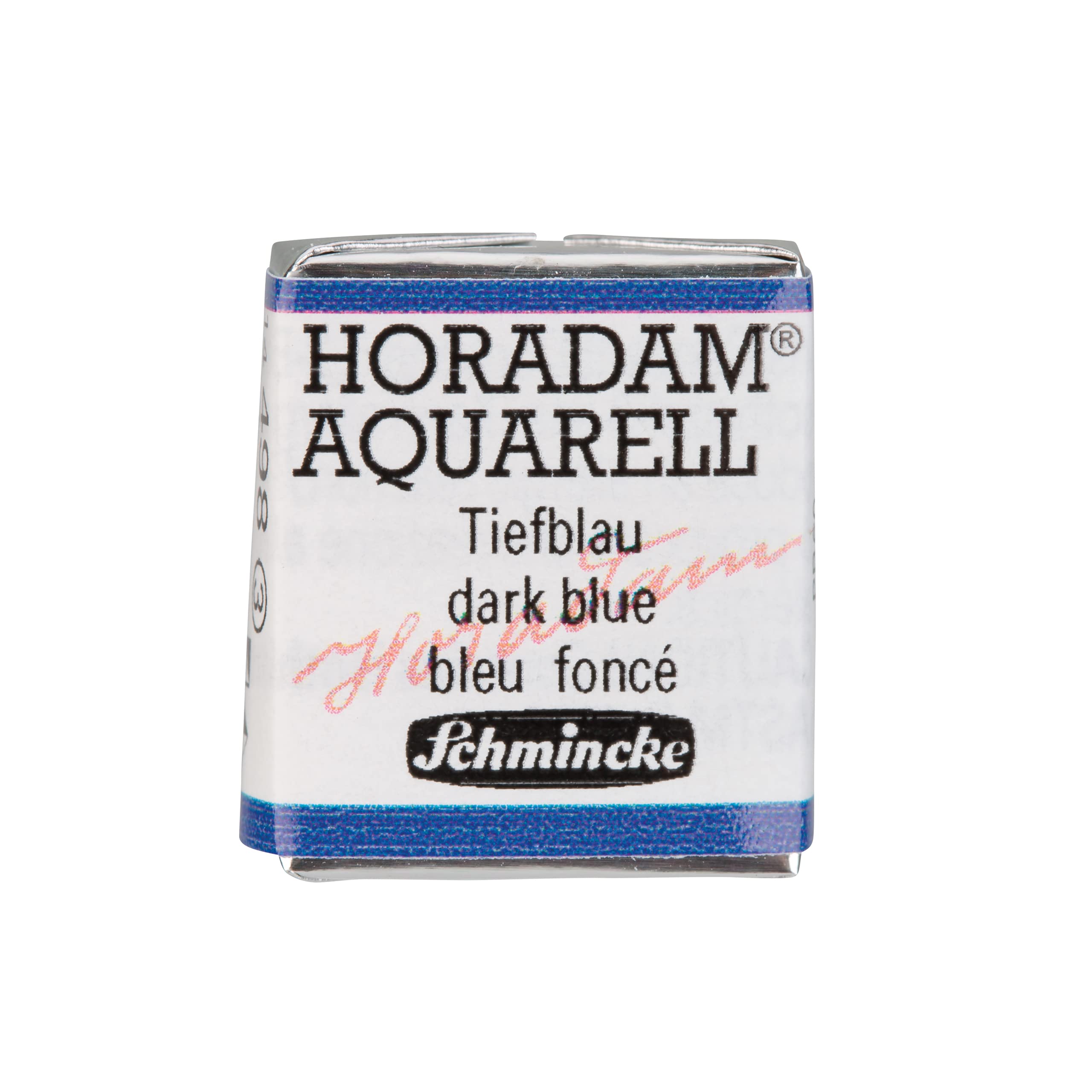 Schmincke - HORADAM® AQUARELL - finest artists' watercolours, 487 Cobalt blue light, 14 487 044, 1/2 pan — view 35
