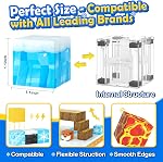 Frozen Toys Magnetic Blocks - Build Mine Magnet World Frozen & Lava Set, Magnetic Tiles Building Blocks Toddler Toys STEM Sensory Outdoor Kids Toys, Gifts for Boys & Girls Toys for Ages 3 4 5 6 7 8