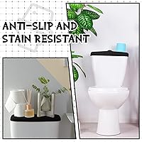 Vista 3 de Hoolerry 4 Piezas Cubierta de Tapa de Tanque de Inodoro Universal Cubierta Trasera de Tanque de Inodoro Suave y Absorbente de Repuesto con Parte