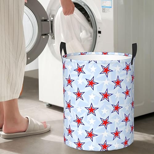 Miniatura 10 de AFHYZY Fox Laundry Hamper Large Collapsible Laundry Baskets with Handles Easy Carry Round Storage Basket Dirty Clothes Hamper Blanket Basket for