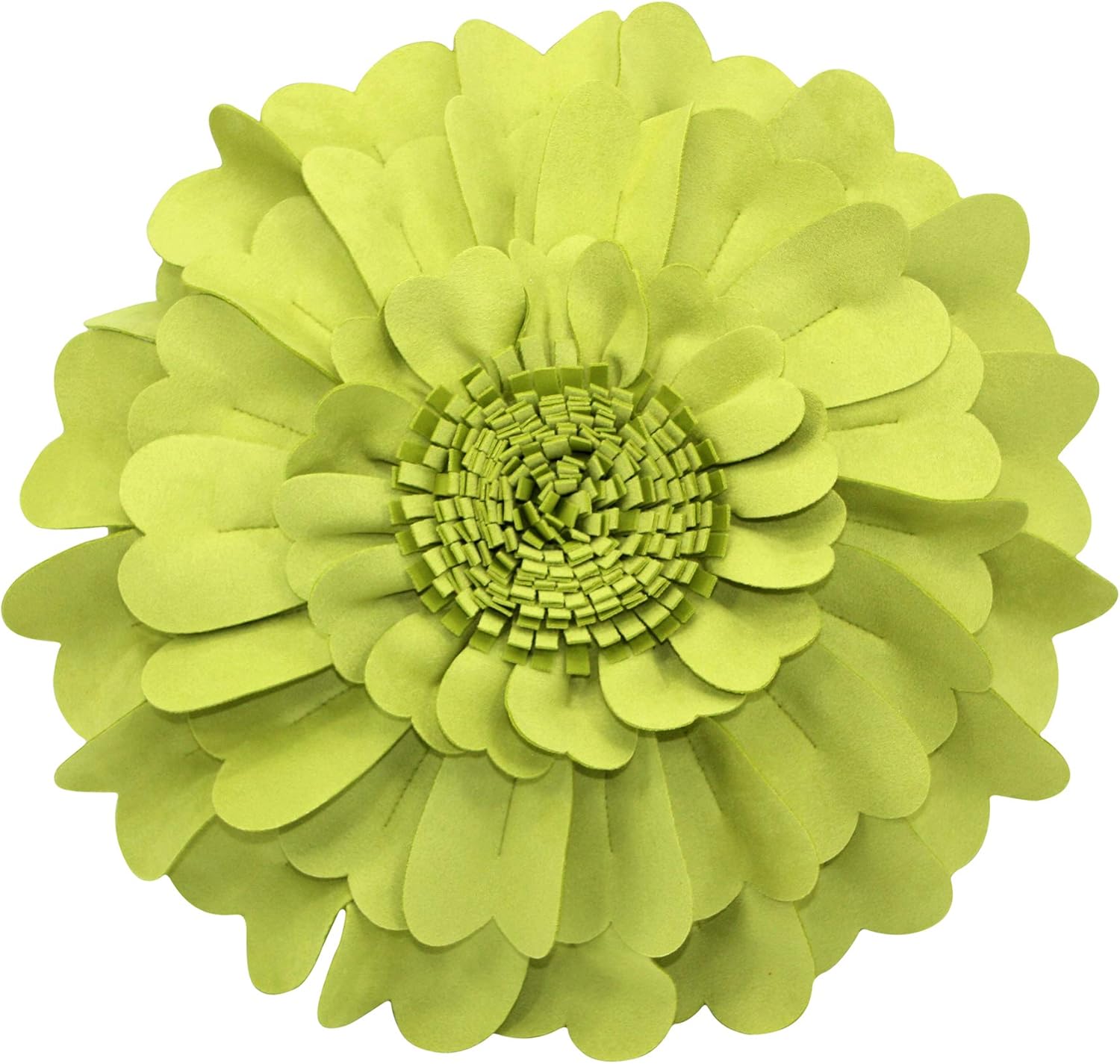 Contempo Lifestyles Flower Pillow – Decorative Pillow 3D Round Throw Pillows for Home Décor – Handmade Sweetheart Flower Pillow for Bed & Couch-Sunflower Pillow - 16 Inch Peach