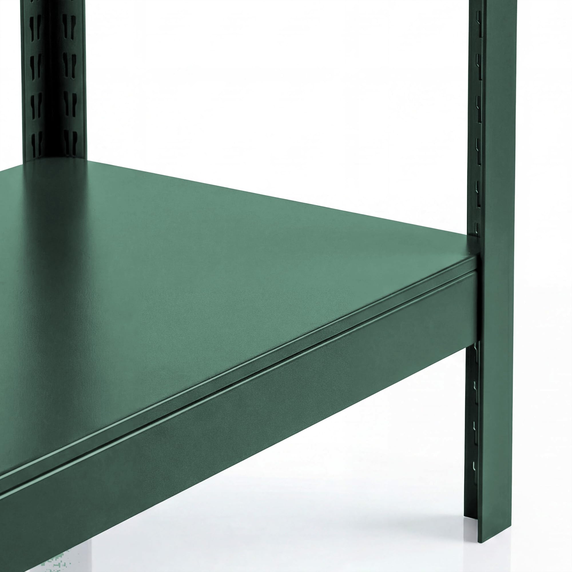 Jan Nowak Metalowy wąski 6 półek regulowanych 50 kg do półki, oszczędność miejsca, warsztat garażowy, magazyn, wytrzymała stal system wtykowy, 200 x 60 x 40 cm
