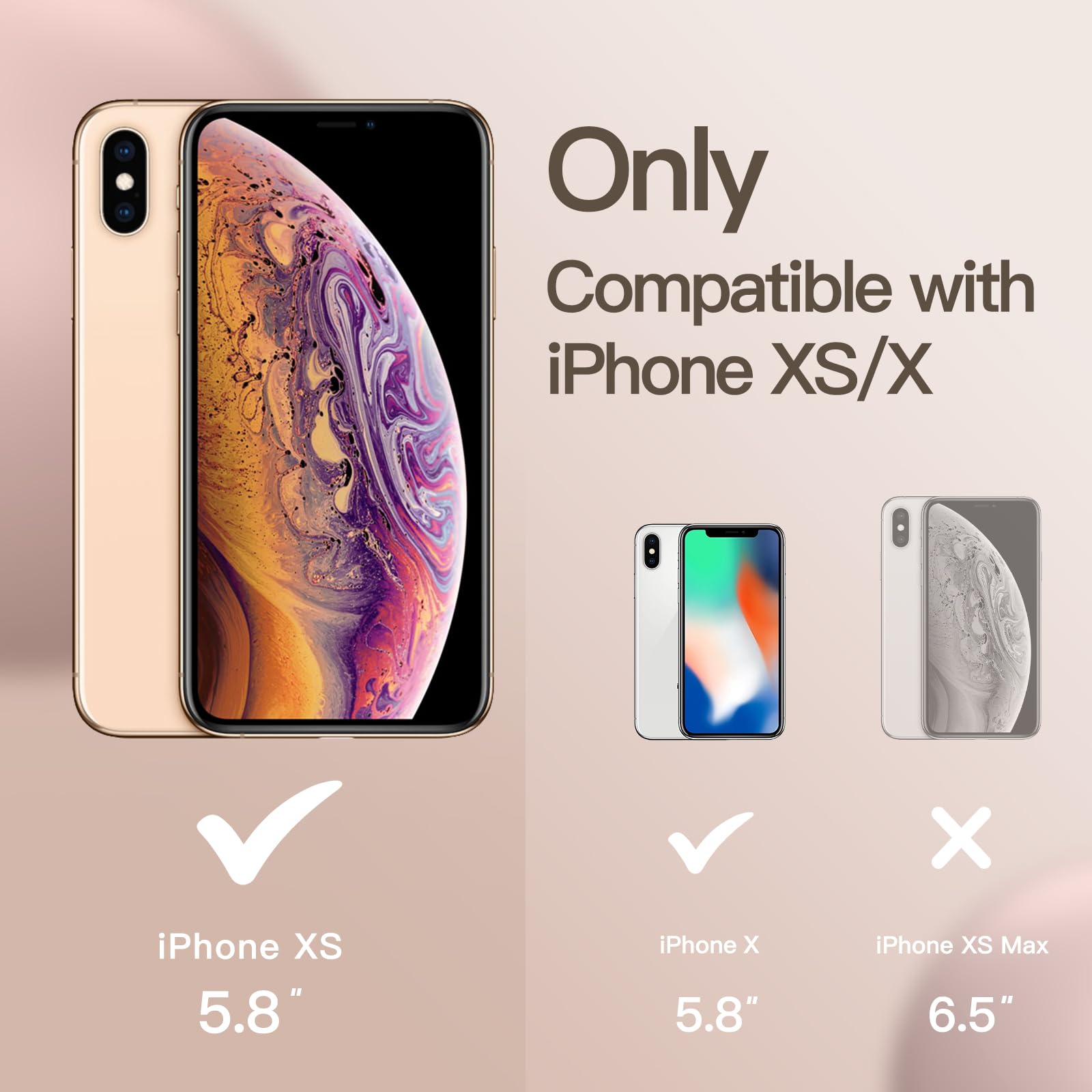 JETech Silikon Hülle Für IPhone X/XS – Seidig Weich, Mit Mikrofaser-Innenfutter, Stoßfest, Unterstützt Kabelloses Laden