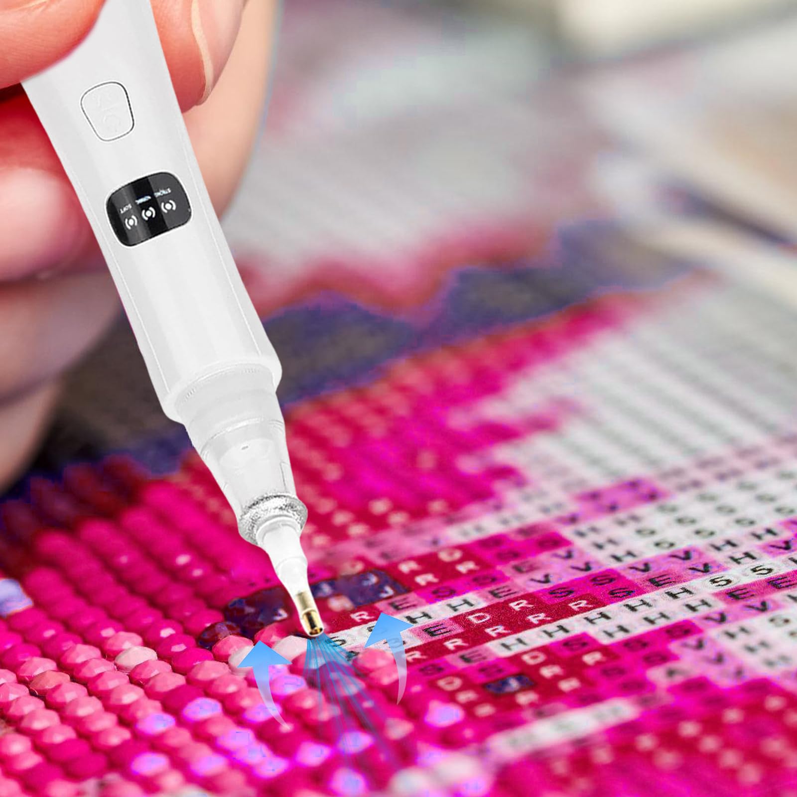 Penna Elettrica Per Diamond Painting Ricaricabile USB - Senza Cera